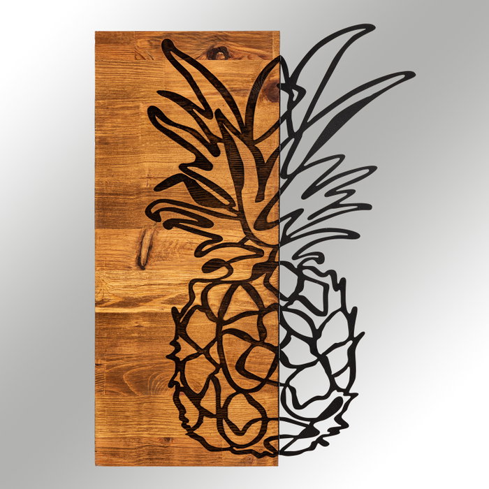 Wallity Bahama Accesorio Decorativo de Pared Negro y Nogal Wallity Bahama Accesorio Decorativo de Pared Negro y Nogal